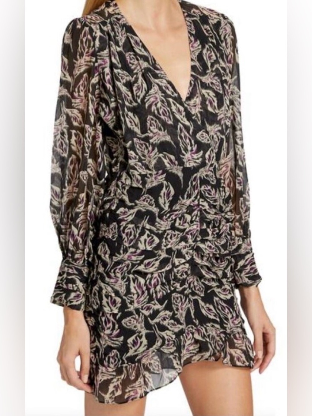ba&sh Gizelle Mini Dress Noir size Small